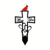 Memorial Plaque Metal Religious Red Bird Heart Sign Miss You Decoration Outdoor
