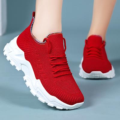 Plus Size Shoes for Women 36-41 Summer Fashion Mesh Breathable Comfortable Lace Up Platform Non-slip Flats Sneakers Women 2026