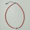 OURPIERRE RED BEADS DONUT NECKLACE