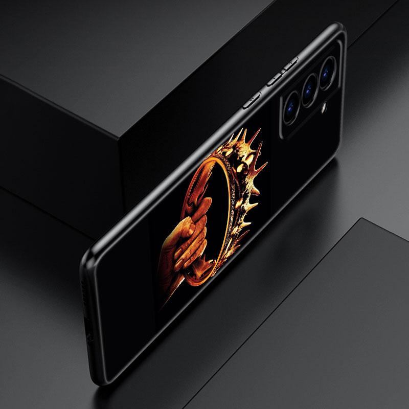 Dragon Mother Thrones Black Silicone Phone Case For Samsung Galaxy S23 S21 S20 FE S24 S22 Ultra S10E S10 S9 S8 Plus