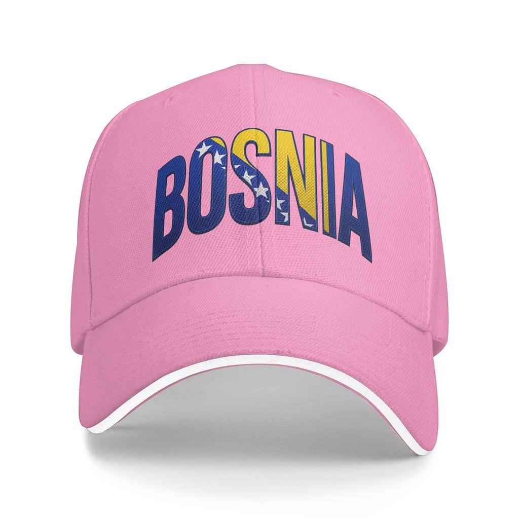 Women Unisex Bosnia and Herzegovina Flag Outdoor Hat Adjustable Cap Casual Baseball Cap Sunscreen Hats
