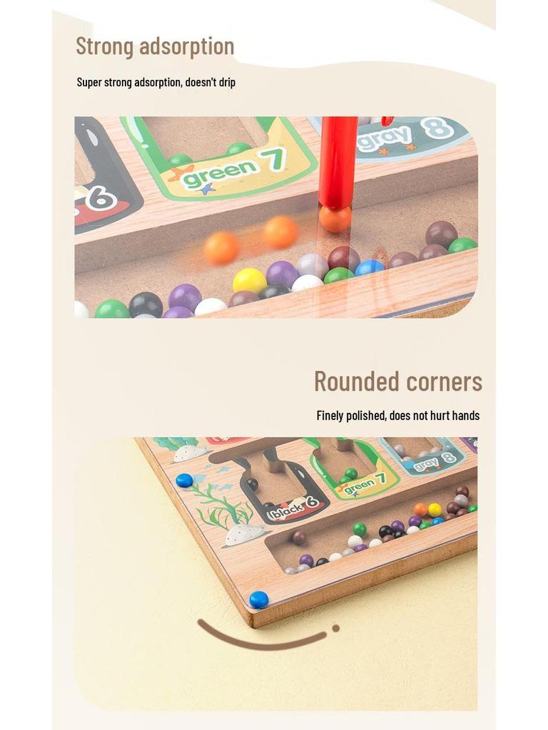 Toddler Magnetic Maze Puzzle: Concentration & Logical Thinking Toy