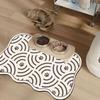 Creative Cartoon Shape Pet Feeding Mat - Dirt-Resistant, Easy Clean, Water Absorbent, Wear-Resistant, Quick Drying