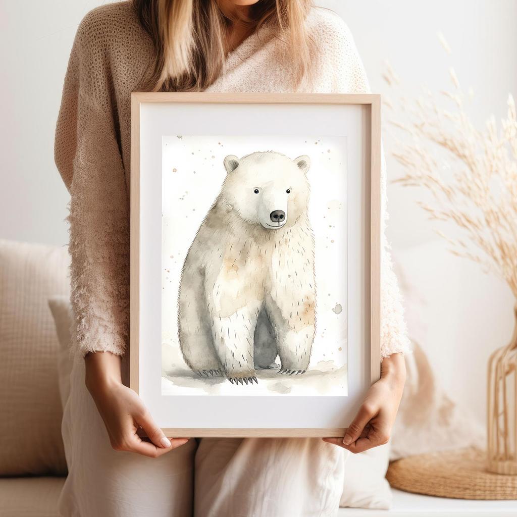 Plakat niedźwiadek polarny plakat dla dziecka