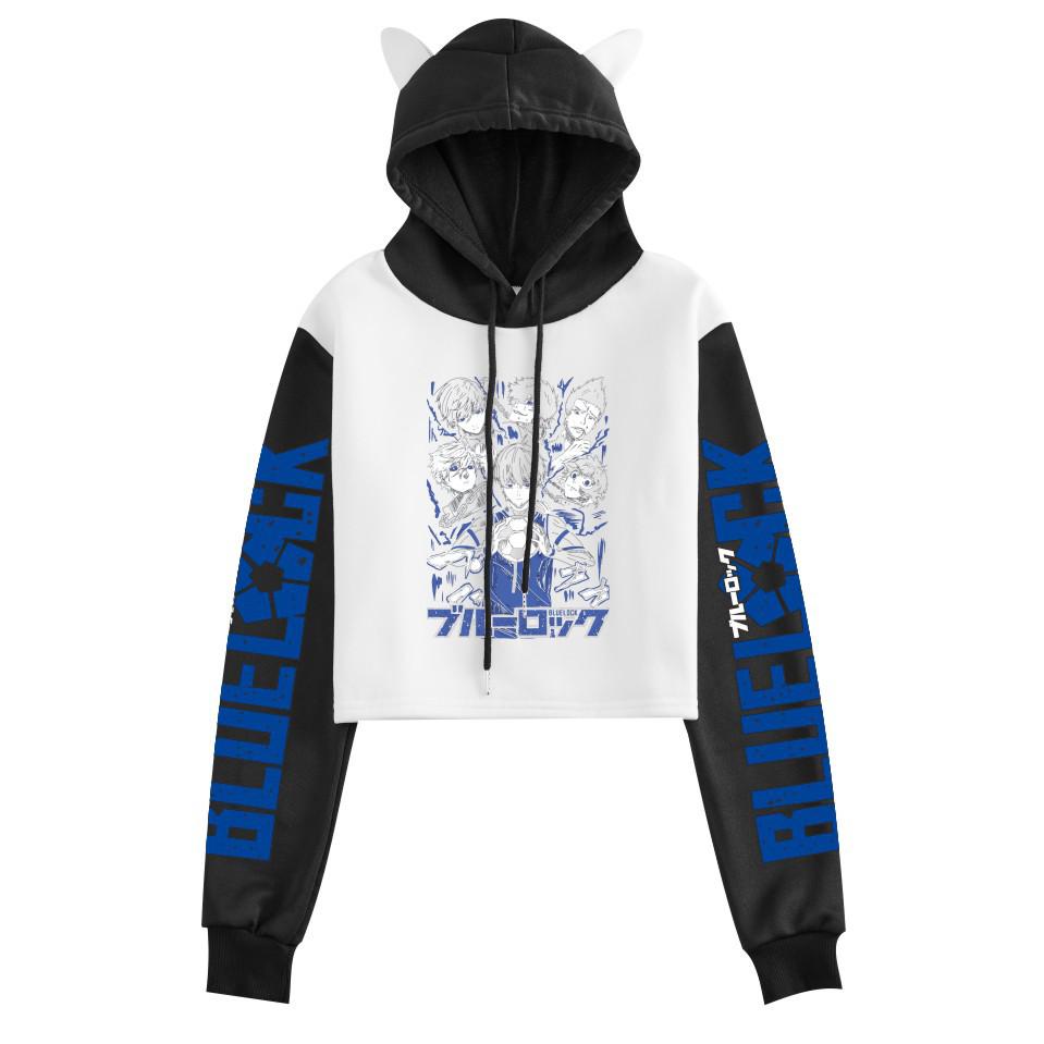 Blue Lock Anime Women's Cat Ear Hoodie - Autumn/Winter Collection