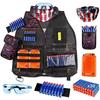 Tactical Vest Kit for Nerf Guns for Boys N Refillable Protective Glasses for 2 Pieces [NexPon] Strike, Darts, Mask, Clips, Kids,