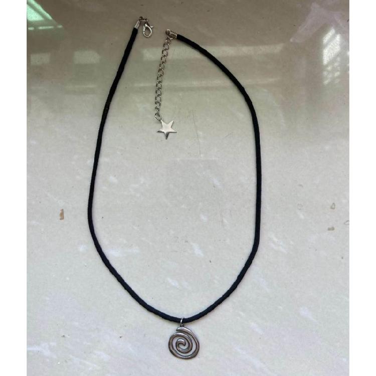 Adjustable Chain Star Vortex Collarbone Chains Handmade Neck Jewelry PU Rope