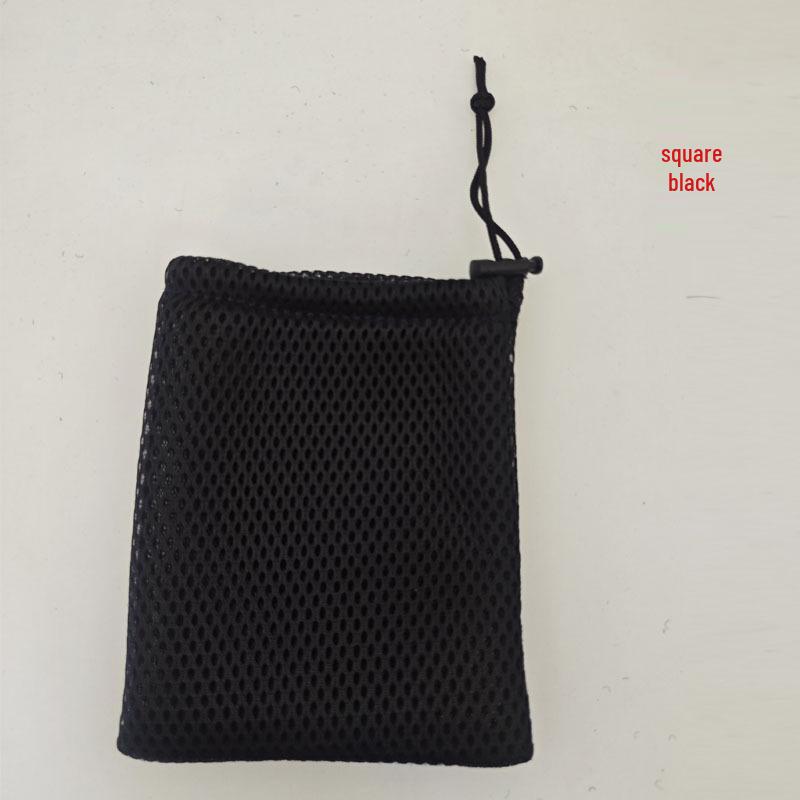 Mesh Drawstring Bag with Spring Buckle - Ideal for Sunglasses, Mobile Phones, and More. Versatile Grid Storage for Everyday Essentials.