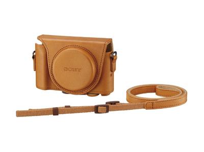 Sony Digital Camera Case Jacket Case Light Brown TIC LCJ-HWA