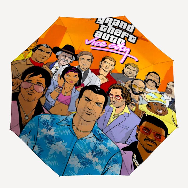1ks GTA deštník, ochrana proti slunci a UV záření. Má osm pevných žeber pro venkovní použití a je dokonalým svátečním dárkem