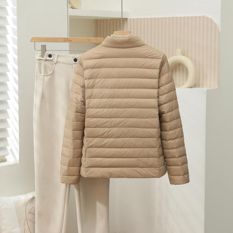 White duck down light down jacket women's autumn and winter new short small casual slim and thin coat