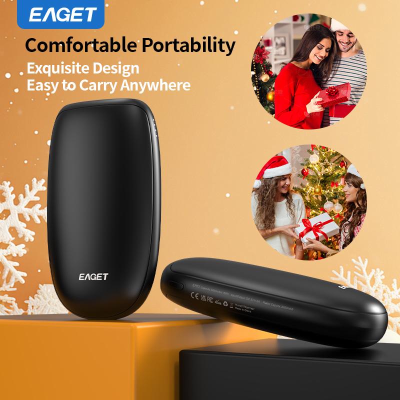 5000mAh Typ-C Einzelschnittstelle Tragbare PowerbankNeue TechnologieHandwärmer 3 HeizstufenBis zu 45°C/50°C/55°C 14 Stunden ultralange Heizdauer, Heizpflaster.