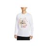 Nike Dopamine Print Pattern Round Neck Fashion Versatile Long Sleeve T-Shirt Men Tops White HJ3349-100