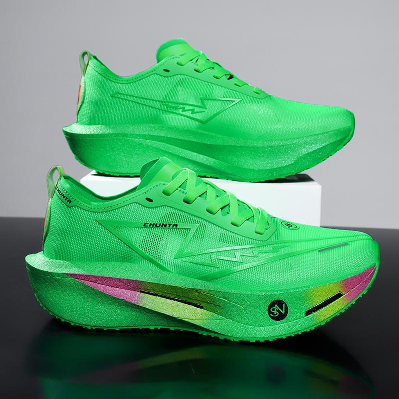 Speciality Carbon Plate Sports Running Shoes Marathon Air Cushion Men Breathable Lightweight Women Comfortable Nonskid Sneakers
