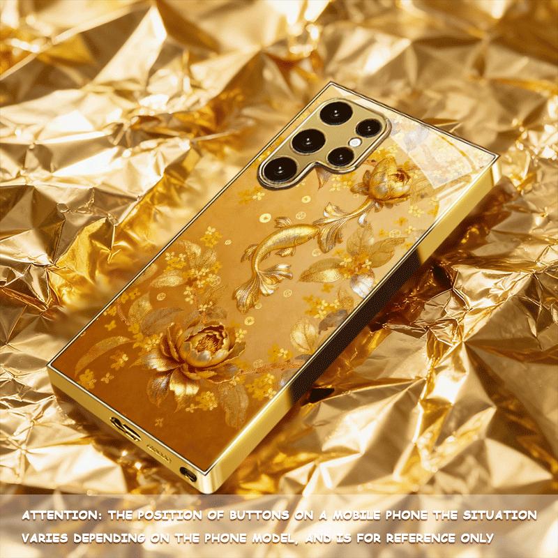 High-end PhoneCase Electroplated Glass TPU PhoneCase for Samsung Galaxy S26 S25 S24 S23 S22 S21 FE,Ultra,Plus Dropresistant