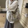 Cloth Bag, Large Capacity Bag, Women's Autumn and Winter New Versatile Canvas Bag, Crossbody Bag, Lazy Style Commuting Tote Bag