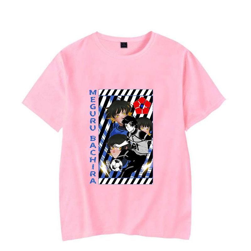 New Funny Anime BLUE LOCK Printed T-shirts Fashion Women Short Sleeve Cool Summer Casual Tops Loose Shirt Tees