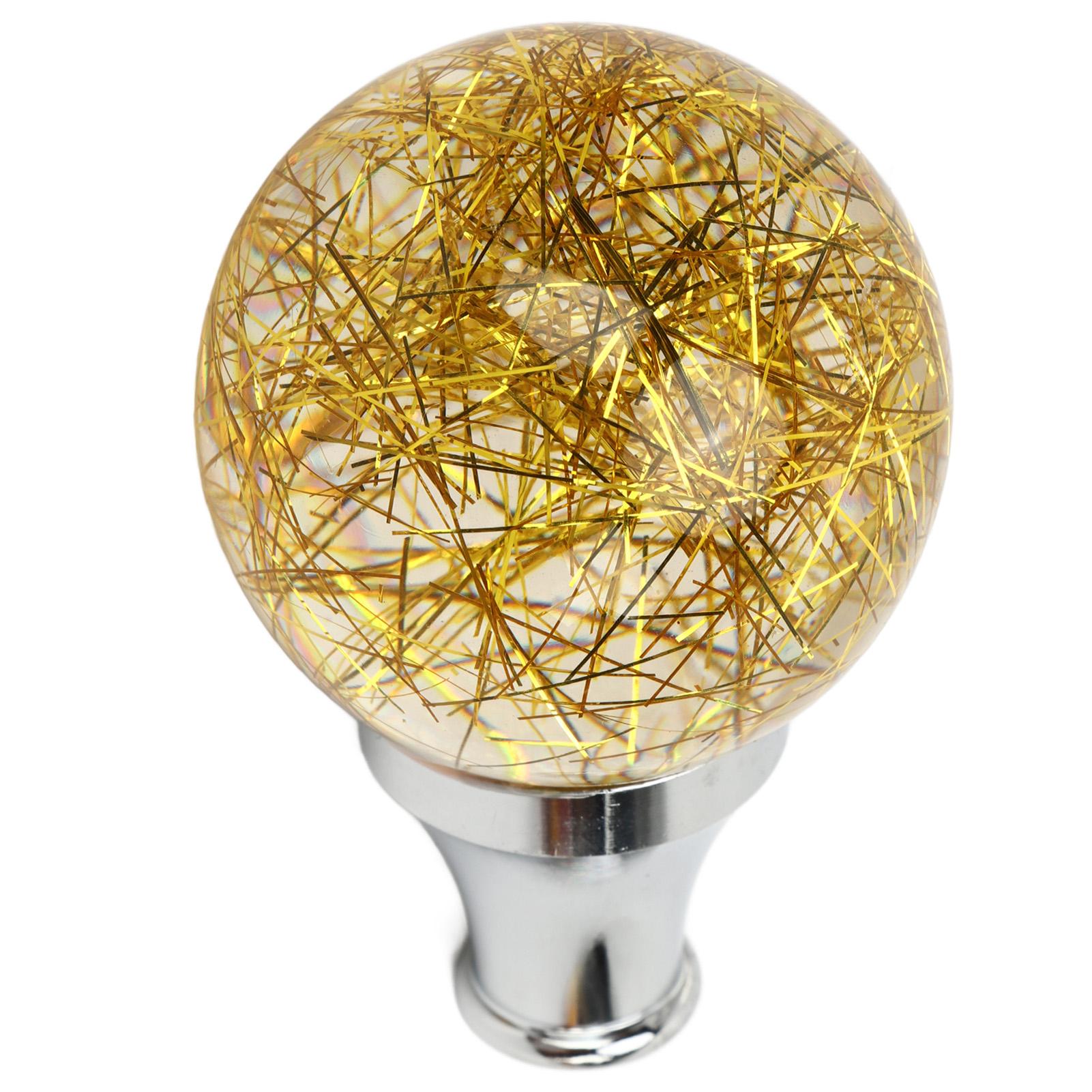 

Универсальная круглая ручка переключения передач, модифицированная головка рычага переключения передач для большинства моделей автомобилей с 3 адаптерами жёлтый