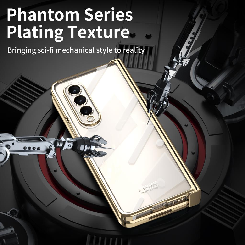 Pentru Samsung Z Fold 4 Zfold4 Husa cu film din sticlă securizată pentru cea mai bună protecție pentru Samsung Galaxy Z Fold 4 5g Fold4 Huse transparente placate