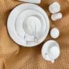 Luxury Lightweight Bone China Tableware Set - Thin, Durable Ceramic Plates, Bowls & Dishes for Hotels and Homes