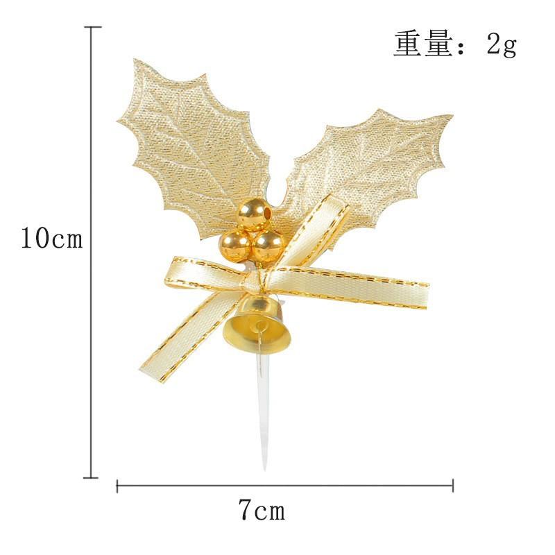 

Мини-торт плагин Рождественская выпечка штекер Лист рождественской елки Венок флаг Праздничное украшение