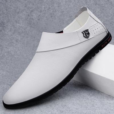 Fashion Genuine Leather Men Shoes Casual Brand Men Loafers Italian Moccasins Breathable Slip On Men Driving Shoes Handmade Men's Flats