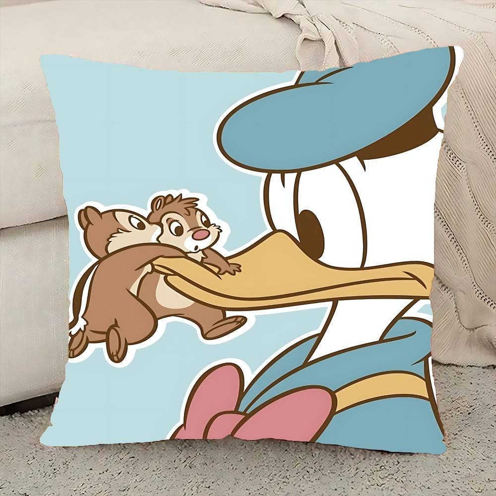 D-Donald Cartoon D-Duck Pillow Case Elegant Couple Home Living Room Bedroom Decorative Rectangle Pillowcase Sofa Cushion Cover