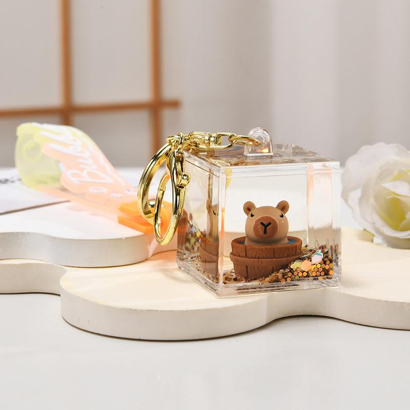 

Брелок Капибара с градиентной веревкой для пар и сувениров на память о путешествии Butterfly