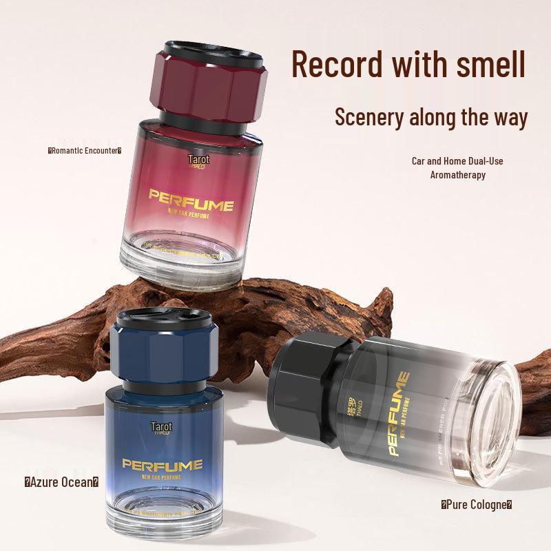 2024 Luxury Car Perfume & Indoor Fragrance Glass Ornament - Odor Eliminator & Aromatherapy