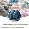 Coral Fleece Socks Women Mid Calf Thermal Winter Sleeping Booties Non Slip Grips Cozy Maternity Postpartum Home Wear Socks