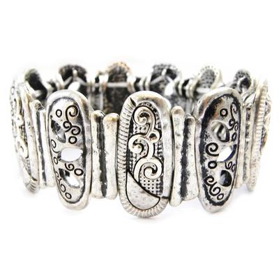 [I4486] – Silbernes Designer-Armband „Cunegonde“.