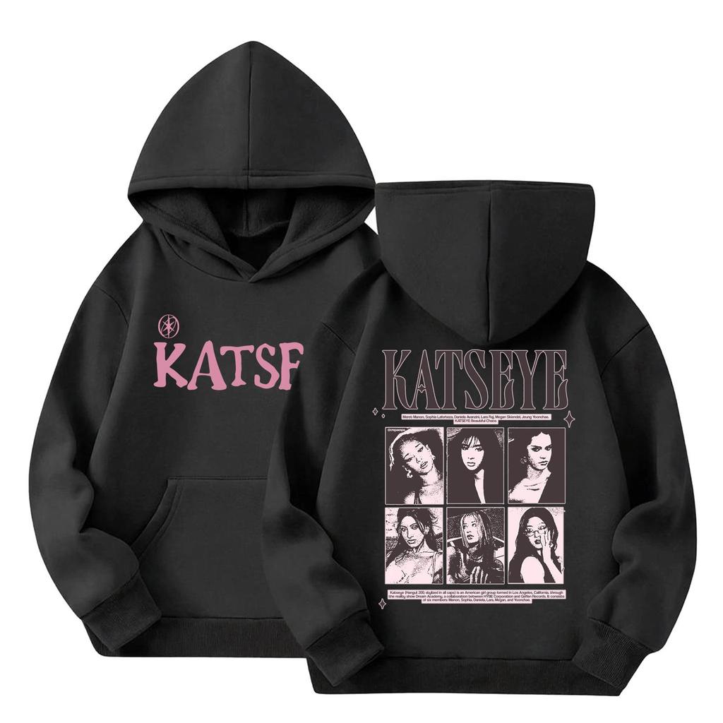 Kids Pullover Hoodie with Letter Print Long Sleeve Sweatshirt for Casual Everyday Wear