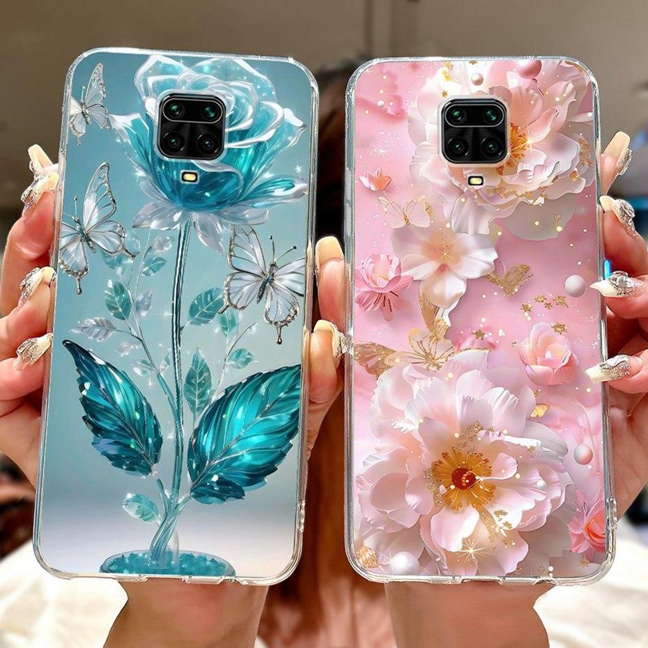 Cute Painting Phone Case For Xiaomi Redmi Note 9 Pro 9s Soft Silicone TPU Back Cover For Redmi Note9 9Pro 9S Cases Bumpers