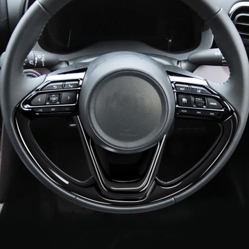 YOFAMO Lenkrad-Knopfrahmen Verkleidung Schalterabdeckungen für Toyota New Sienta (MXPC10G, MXPL10G, MXPL15G) 10er Serie (August 2022 - Heute) - Innenraum A