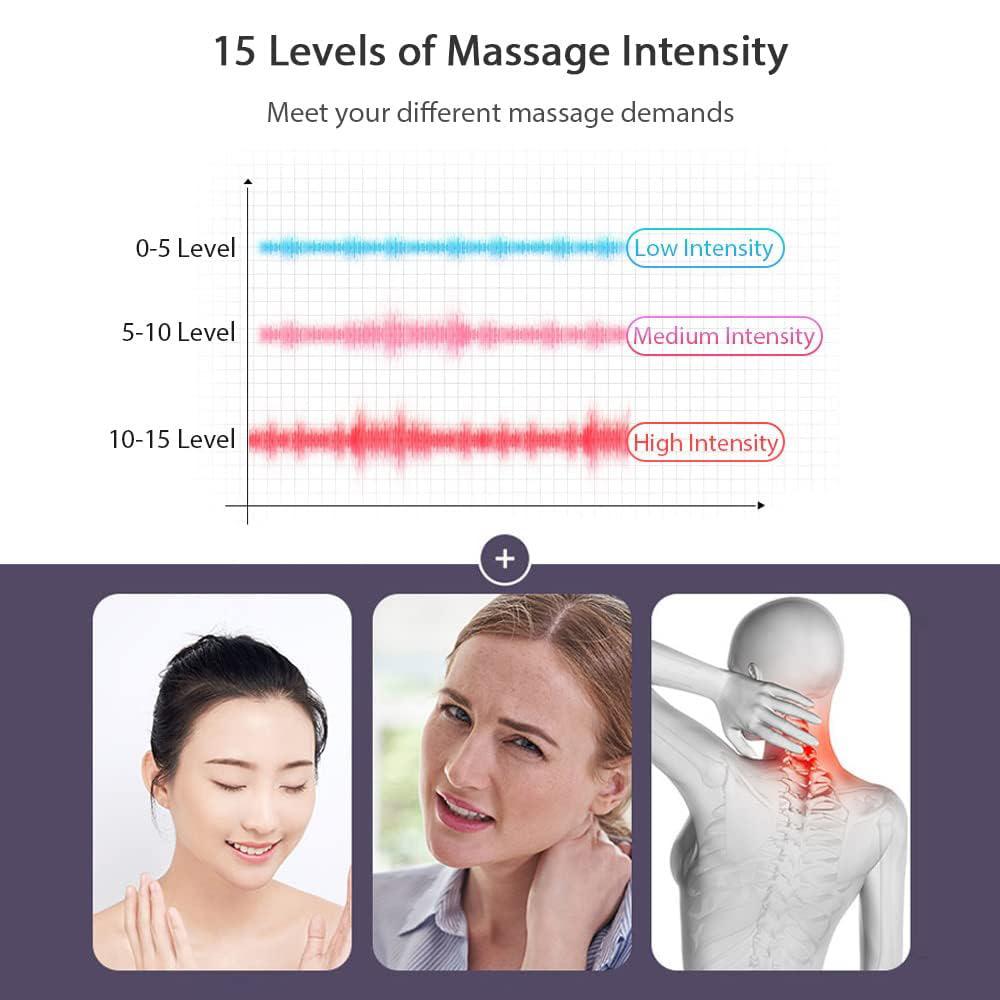Electric Pulse Neck Massager with Portable Neck Relaxer Intelligent Massager Neck Lymphatic Massager Body Muscle Pain Relief