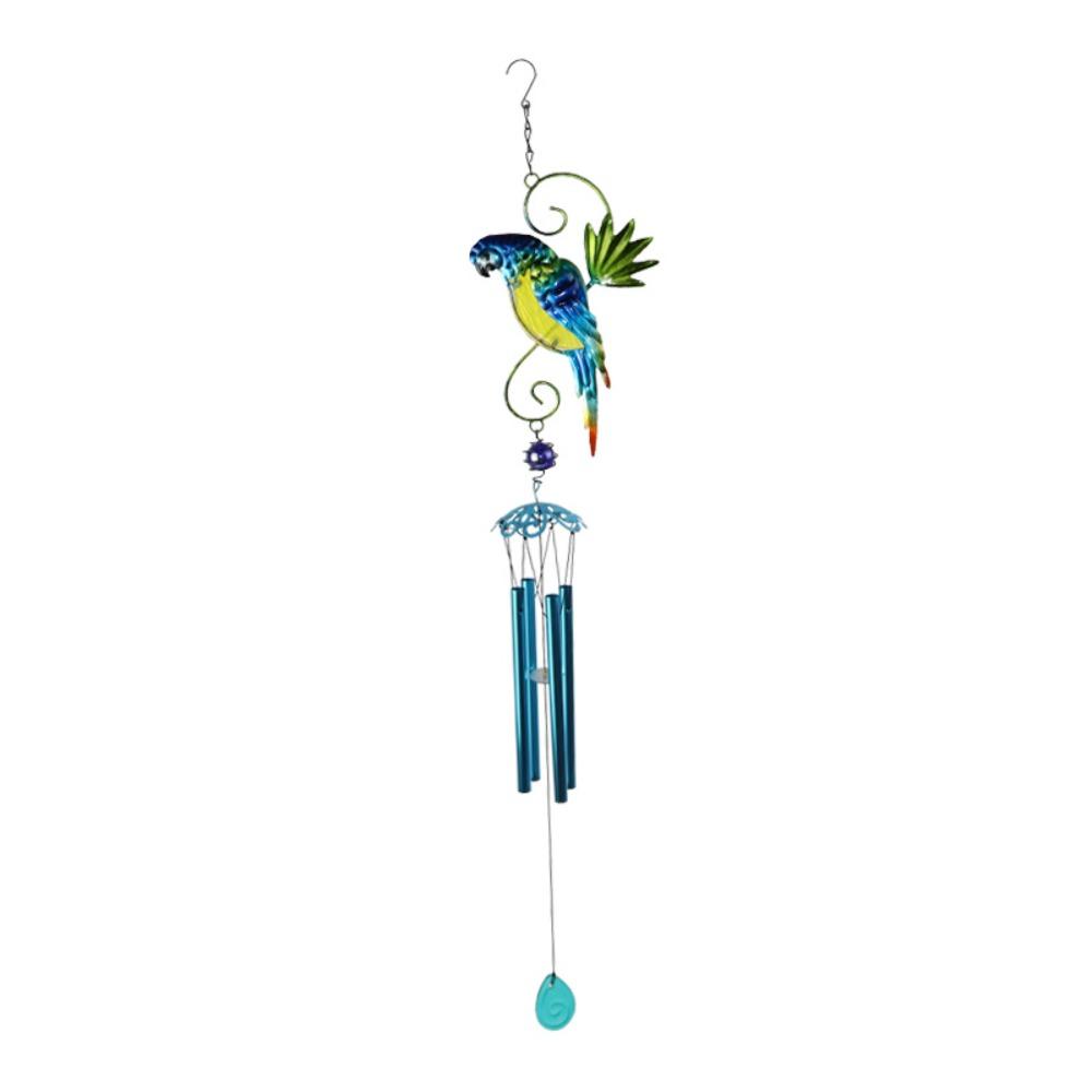 New Creative Bird Wind Chimes Metal Outdoor Indoor Parrot Bell Handmade Retro Ornament