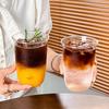 Cold Coffee Cups Aesthetic Glass Cup Water Bottle Glasses for Drink Decorative Drinkware Cocktail Glass Kitchen Drinkware