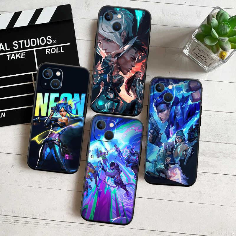 V-VALORANT New High-End Shell Phone Case for iPhone SE X XS XR 16E 17 11 Pro Max 8 7 6 6s Plus