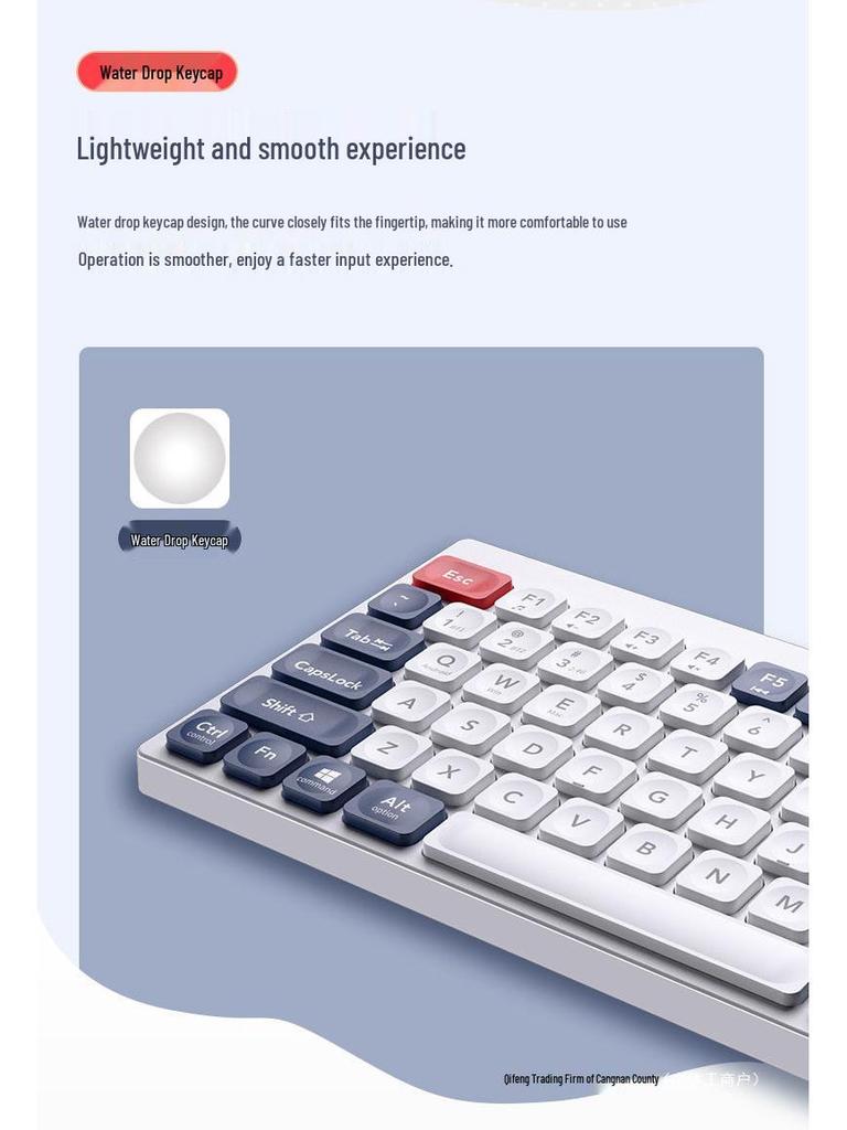 Rechargeable Silent Wireless Bluetooth Dual-Mode Keyboard and Mouse for Office & Home