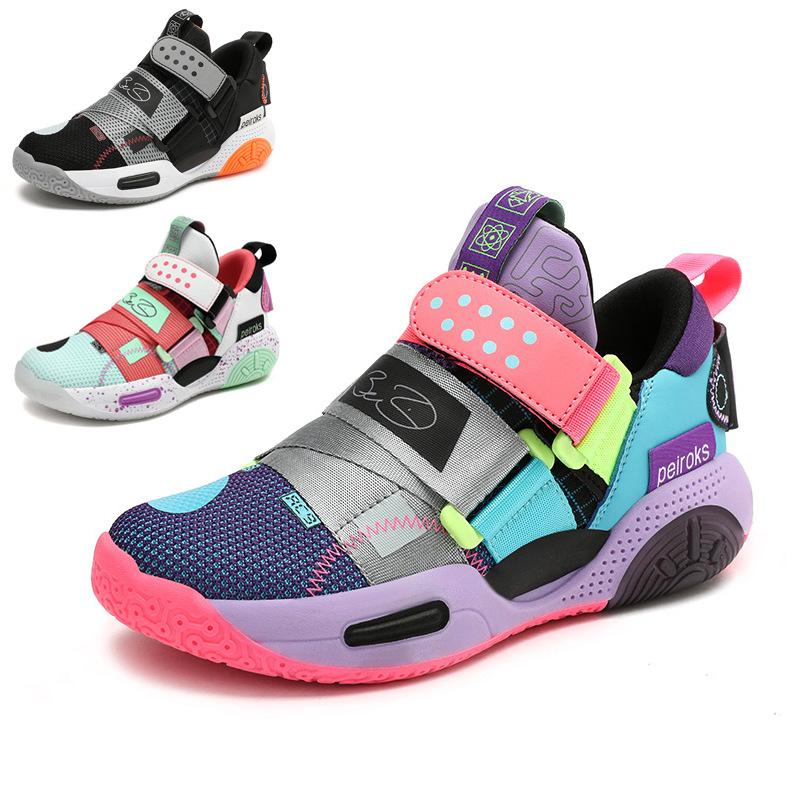 2025 new basketball shoes, boys and girls, middle and university students, non-slip and wear-resistant sports running shoes, breathable sneakers