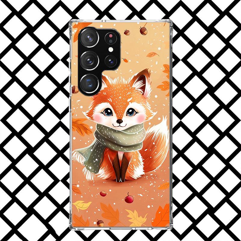 Animal Fox Phone Case for Samsung Galaxy S26 S25 Edge S24 S23 Ultra S22 Plus S21 FE S20 + Soft Cover Print Fundas Galaxy S25 S24