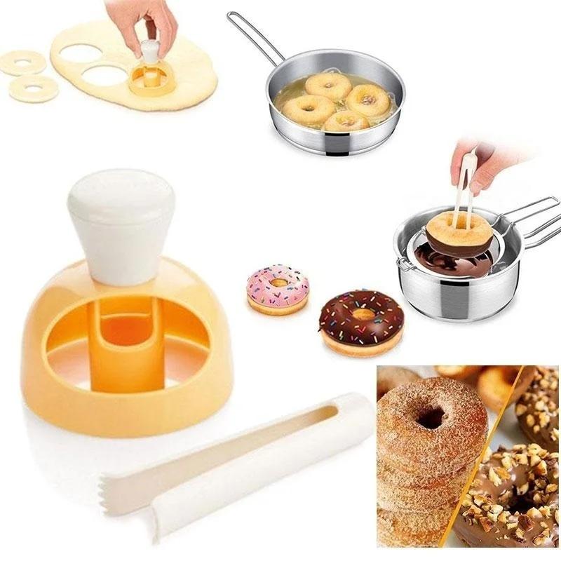 Creative DIY Home Hotel Dessert Baking Abrasive ABS Pastry Donuts Making Molds Baking Tools Cake Moulds