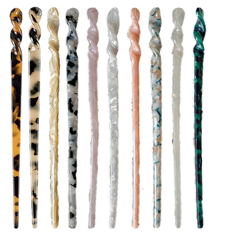 Chinese-Style Acetate Simple Everyday Hairpin For Women Ancient-Style Hair Accessory