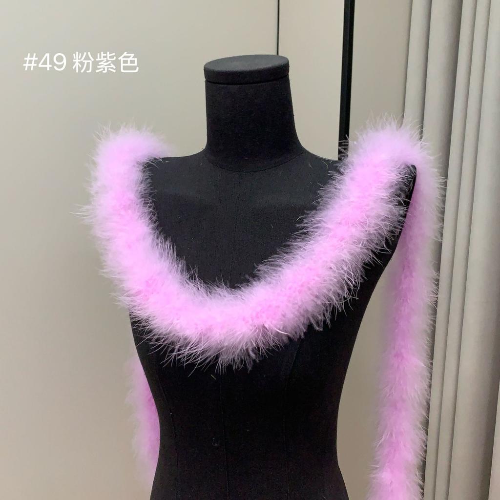 Bunte Federstreifen Truthahnfederstreifen Performance Tanzkostüm Dekomaterialien DIY Textilzubehör