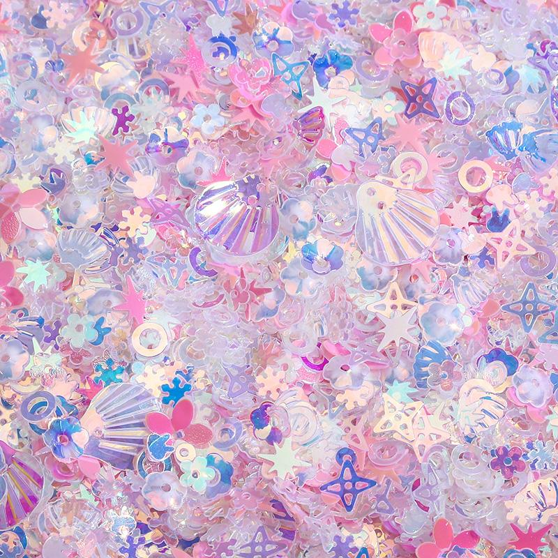 10G Glitter Sequin 1-16mm Pvc Flat Loose Sequins Women DIY Accessory Sewing Wedding Crafts Garment Decoration