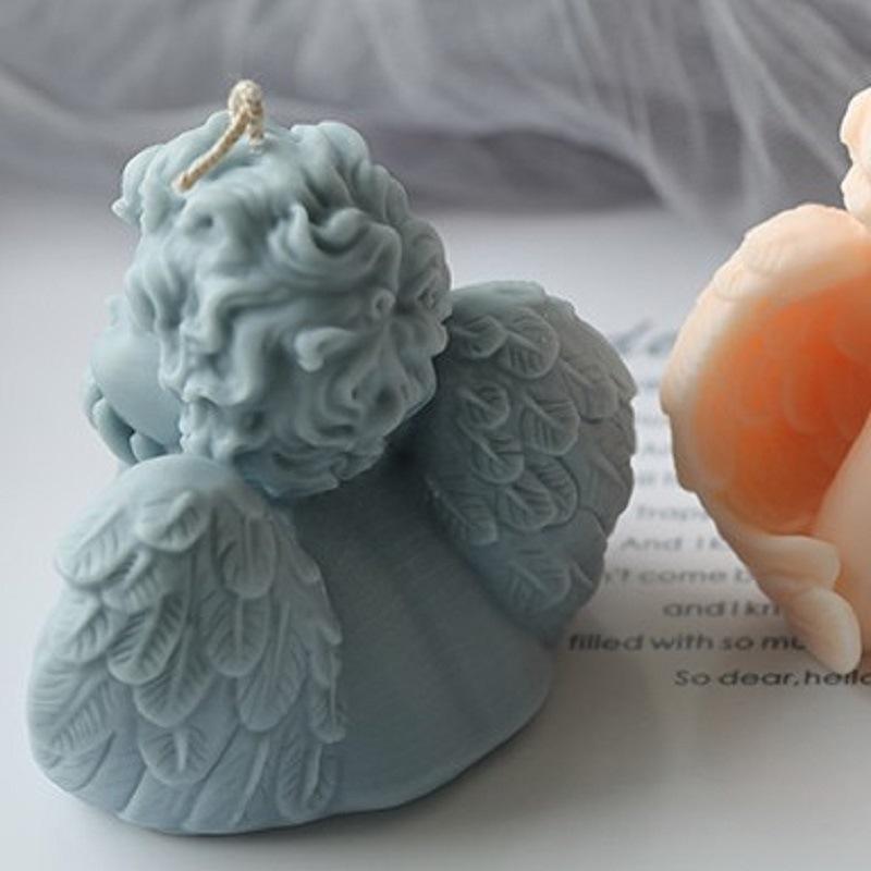 DIY Angel Shape Scented Candle Silicone Mold Reusable Candle Making Tool