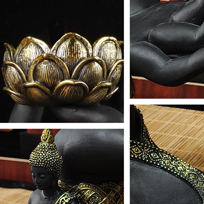 Buddha Hand Beeld Hars Kaarsenhouder, Creatieve Decoratieve Kaarsenstandaard voor Huis, Slaapkamer, Woonkamer en Studeerkamer
