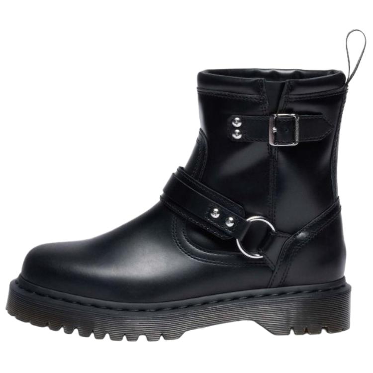

Dr. Martens Anistone Harness Leather Versatile Comfortable Ankle Boots 3.5cm Unisex ankle boots Black 42583001 36