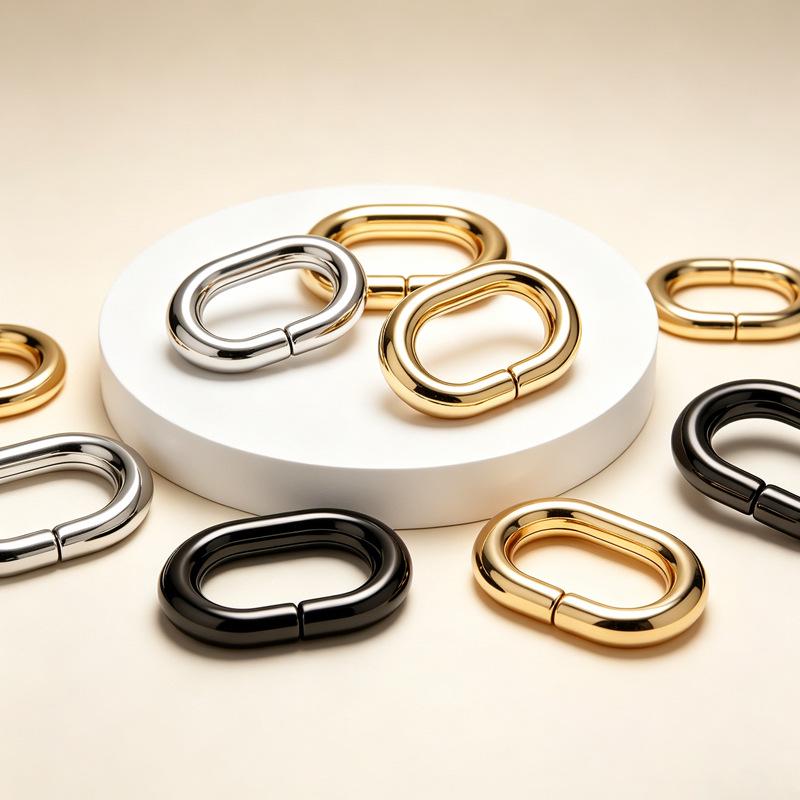 Metal D-Ring Oval Buckle for Luggage, Straps & Hardware Accessories