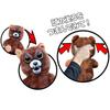 Feisty Pets Mini Dog RANGS Japan Feisty Pets Mini Angry Dog Plush Keychain with dramatically changing facial expressions - - -